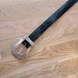 Streets Ahead Leather Big Buckle Belt Small